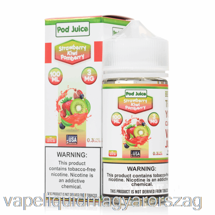 Eper Kivi Pomberry - Hüvelylé - 100ml 0mg Vape Pen